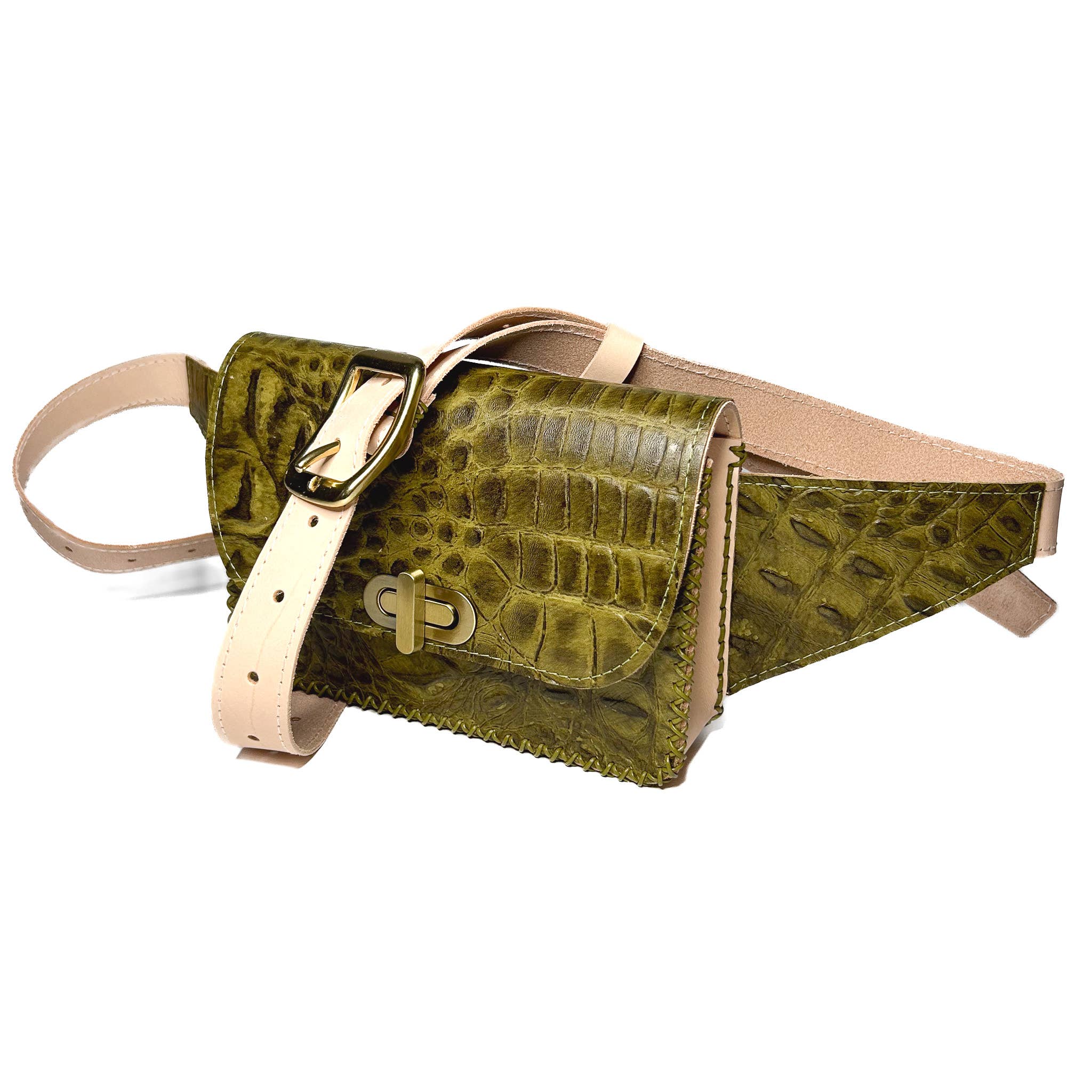 Fado Made Co. — Leather Goods - Wholesale Belt Bag - Women's - 'Cross Your Heart' Leather Belt Bag / Sling Bag / Fanny Pack2