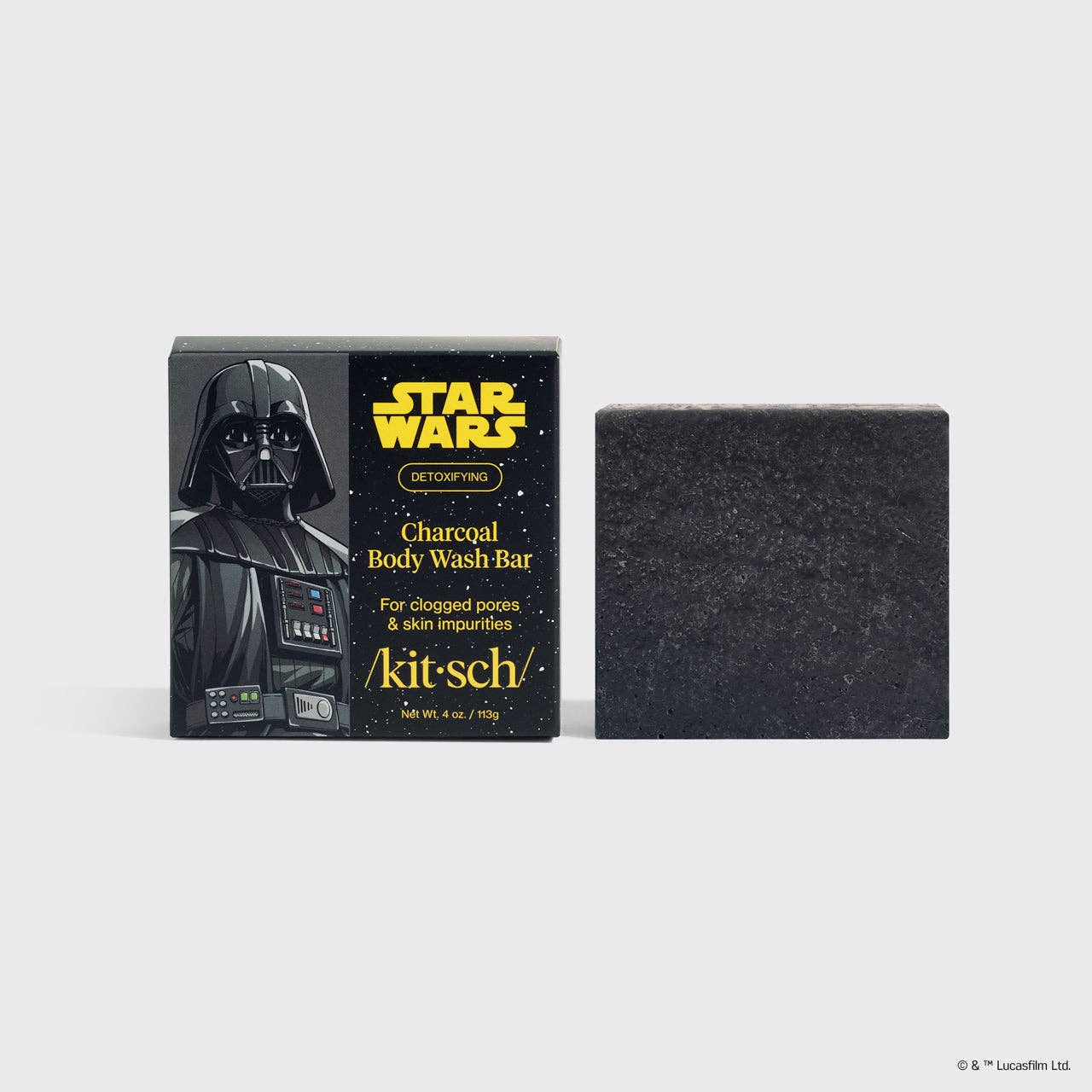 KITSCH - Wholesale Zeepblok - Star Wars™ & Kitsch Charcoal Detoxifying Solid Body Wash - Darth Detox