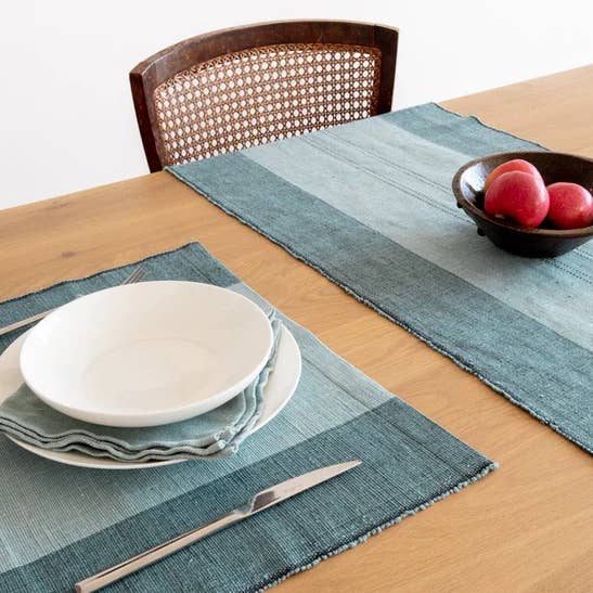 Set de table en coton éthiopien tissé à la main Sodo pour la vente par Sabahar