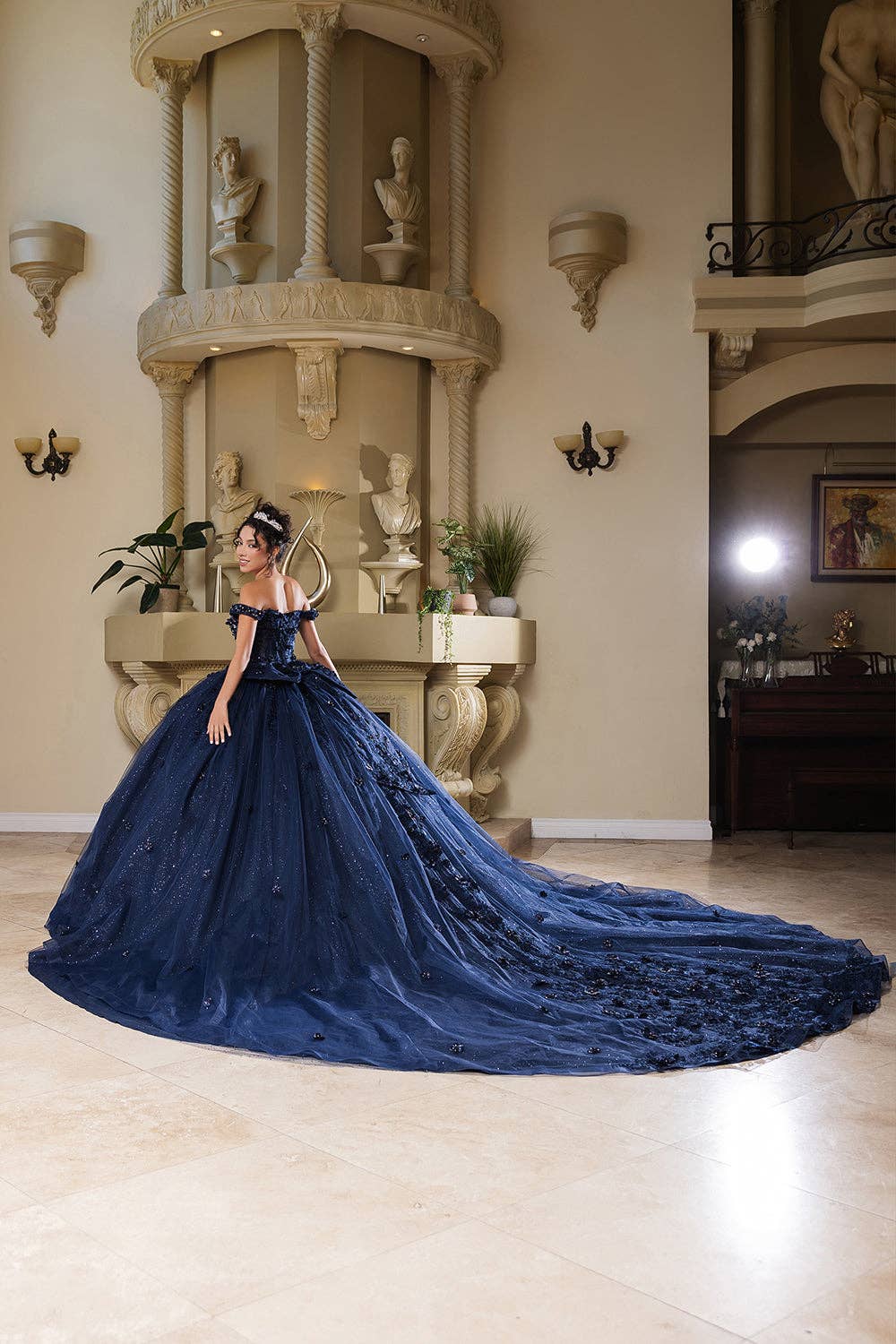 LA Merchandise - Wholesale Gown - Women's - Sweet 16 Dress Sequin 3D Floral Ball Dance Gown By LA2784