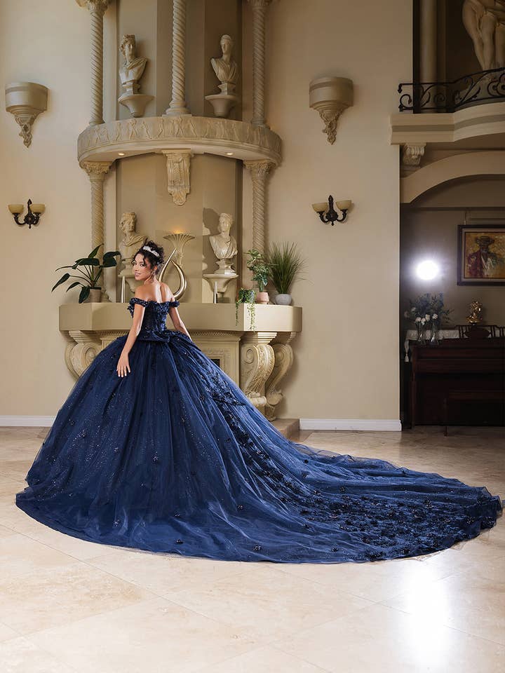 LA Merchandise - Wholesale Gown - Women's - Sweet 16 Dress Sequin 3D Floral Ball Dance Gown By LA2784