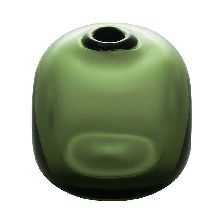 Mini-vase - Vase Cube Riverstone, vert forêt pour la vente par SGHR Sugahara