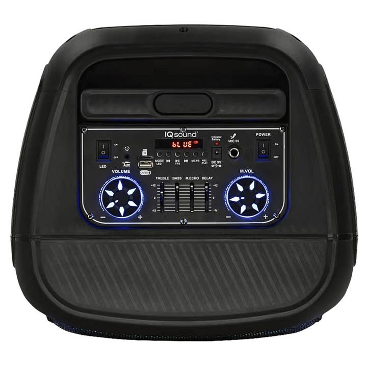 JupiterGear Home - Wholesale Speakers - IQ Sound 12-Inch Portable Bluetooth Party Speaker with TWS6