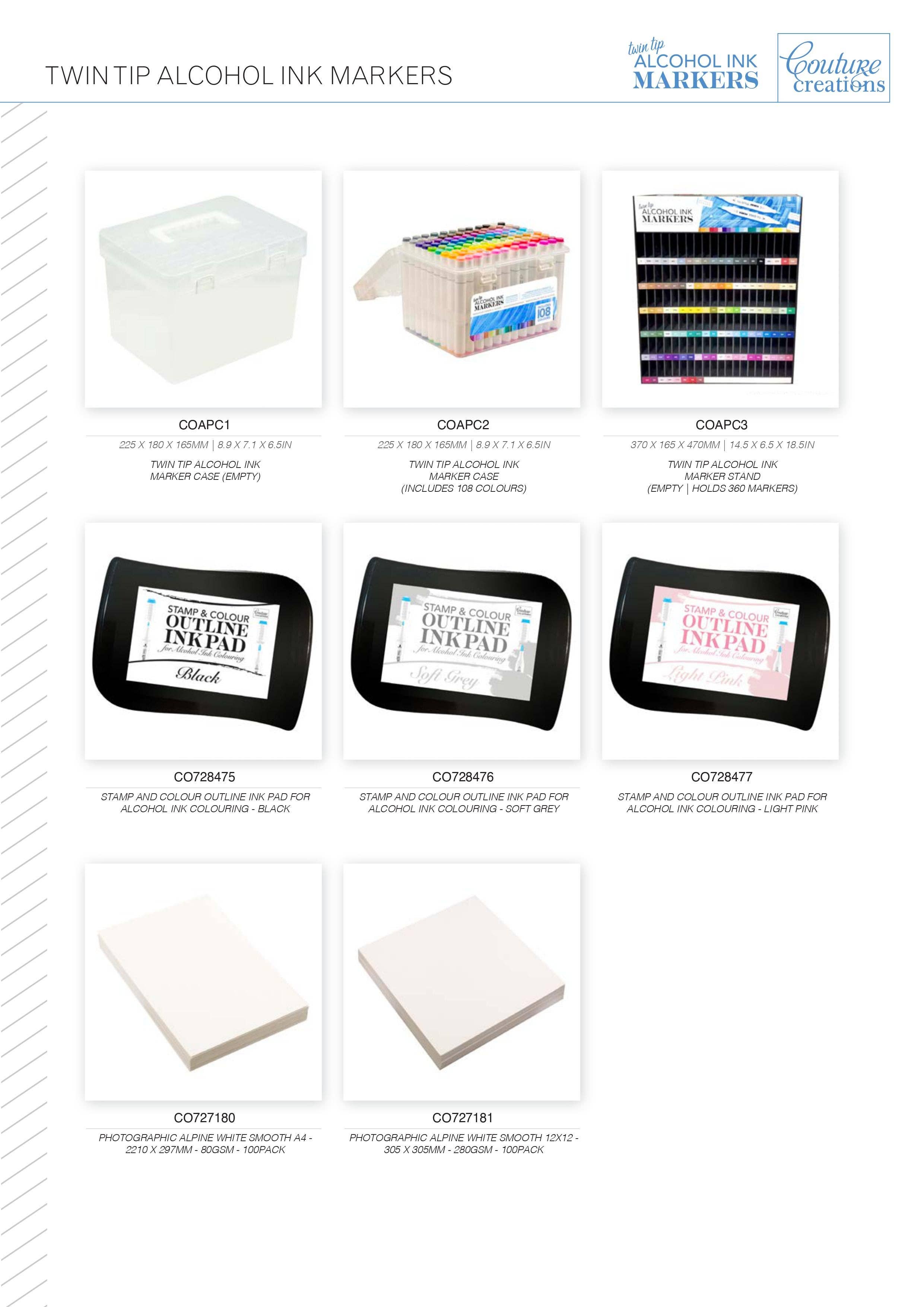 Ecstasy Crafts Distributing – wholesale Marker – Twin Tip Alcohol Ink Marker - Purples & Pinks24