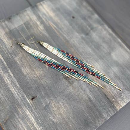 Wild Honey Pie Design - Wholesale Tassel Earrings - Long Bead Earrings, Bohemian Bead Earrings, Fringe Earrings3