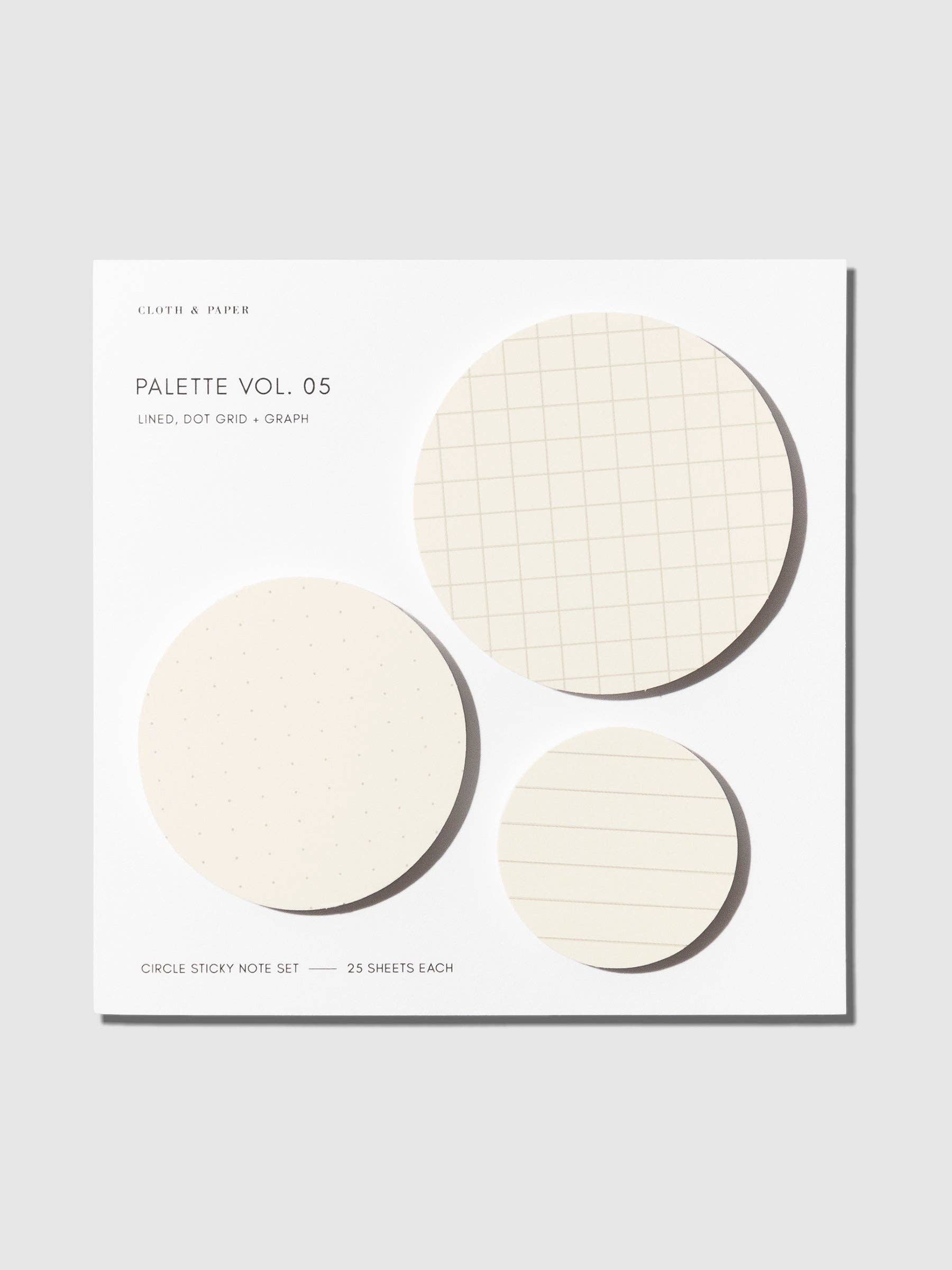 Cloth & Paper – wholesale Sticky notes – Circle Sticky Note Set3