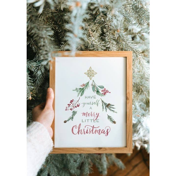 Have Yourself a Merry Little Christmas Tree Art Print for wholesale by ALICIA'S INFINITY