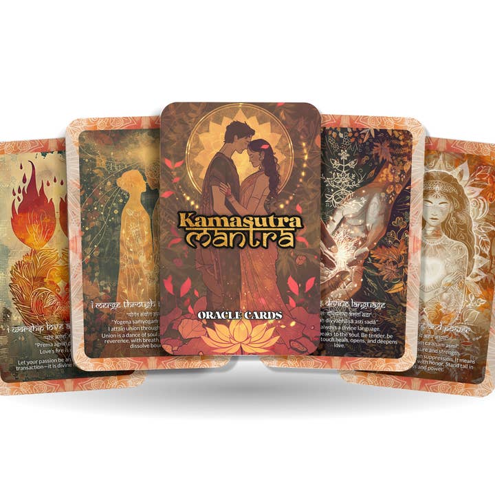 Kamasutra Mantra Helig Njutning Orakellek, 22 Kort för wholesale av Ibiza Tarot USA