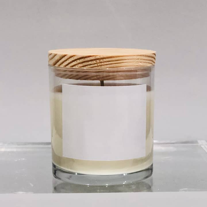 Atelier 880 - Wholesale Jar/Filled Candle - Private Label Custom Scented Candles Clear Glass Wood Lid2