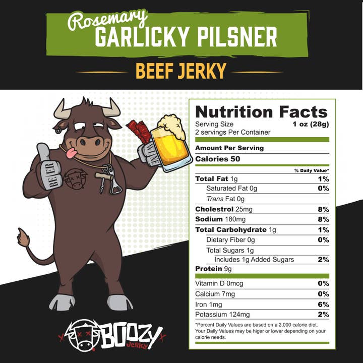 Boozy Jerky - Wholesale Jerky - Rosemary Garlicky Pilsner Beef Jerky3