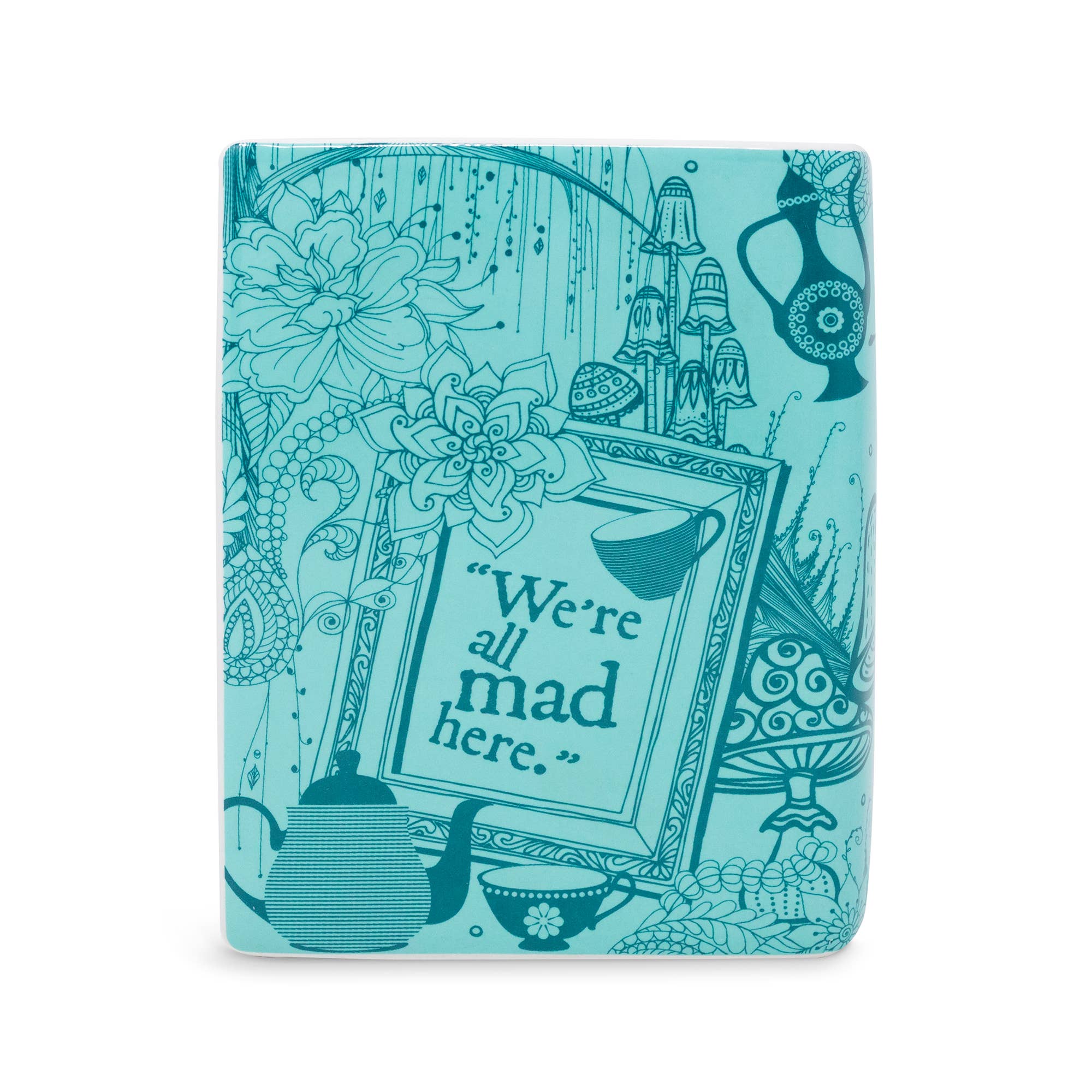 Steel Mill and Co. - Wholesale Vase - (CASE PACK) Small Book Vase, Alice in Wonderland - Blue3