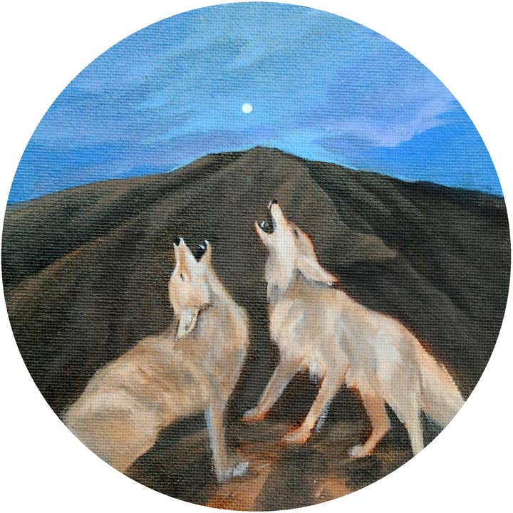 Coyotes kunstdruk voor wholesale door Moni Ellee Art