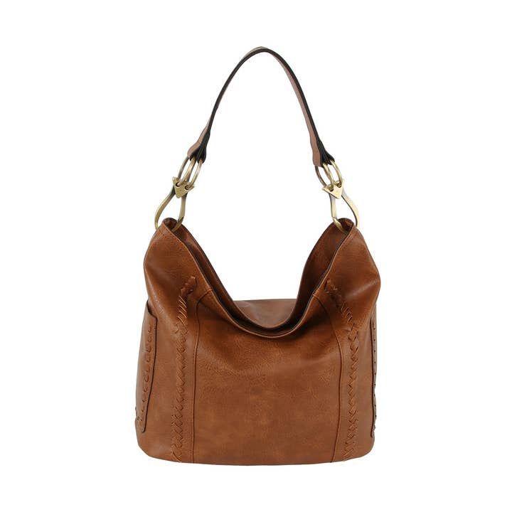 Bandolera hobo de piel de estilo western clásico para venta al por mayor de Handbag Factory Corp
