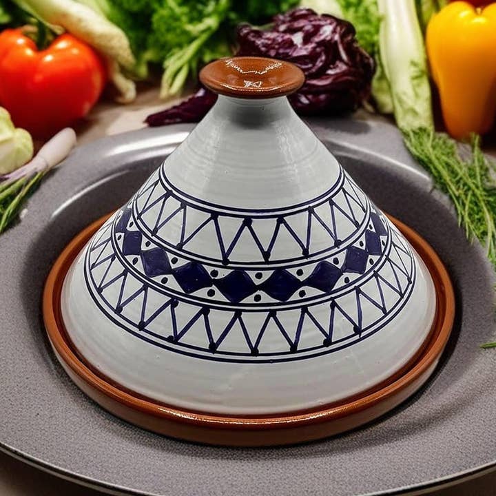 Tajine Terrakotta XL 32 cm Etnisk Marockansk/Tunisisk #7 för wholesale av Etnico del Mondo