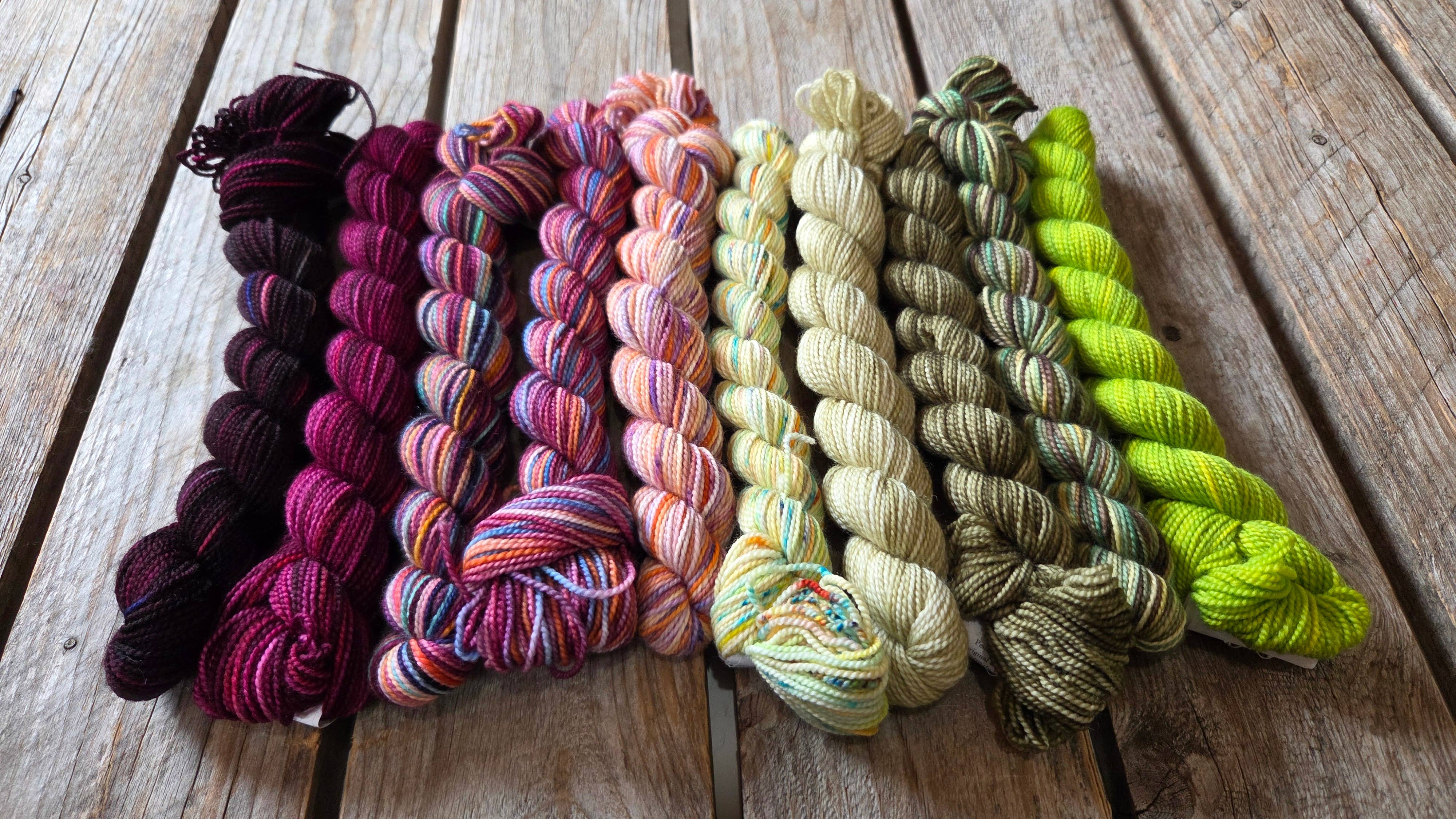 Koigu Wool Designs - Wholesale Yarn - Wibbly-Wobbly Scarf Mini Skein Sets (LYS DAY 2026)3