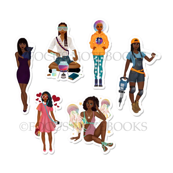 Vinyl-Aufkleberpaket für STEM-Modell für den Großhandel von Focus Notebooks