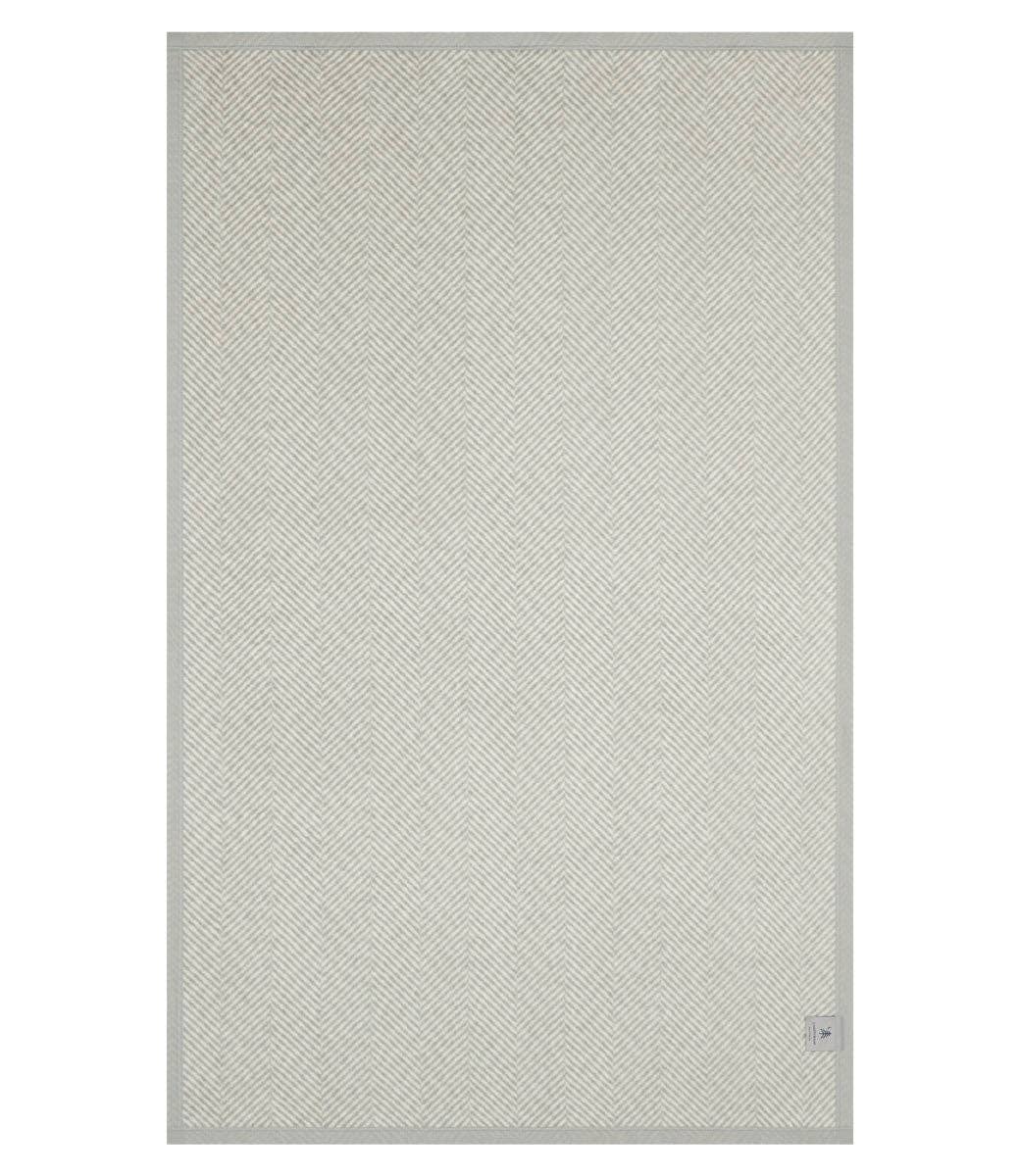 ChappyWrap - Wholesale Bedding Blanket - Harborview Herringbone Light Grey Blanket4