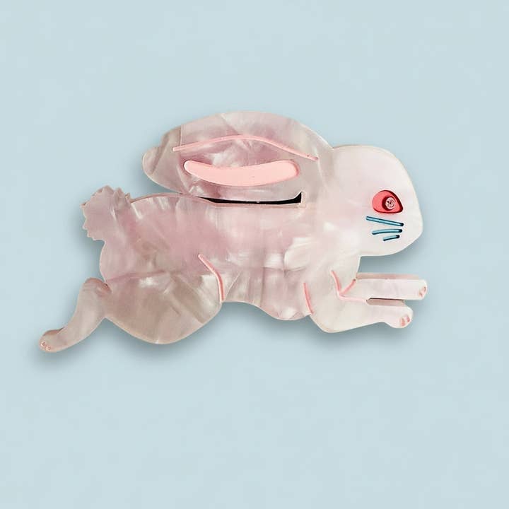 Bunny Pink Hair Barrette for wholesale by Centinelle