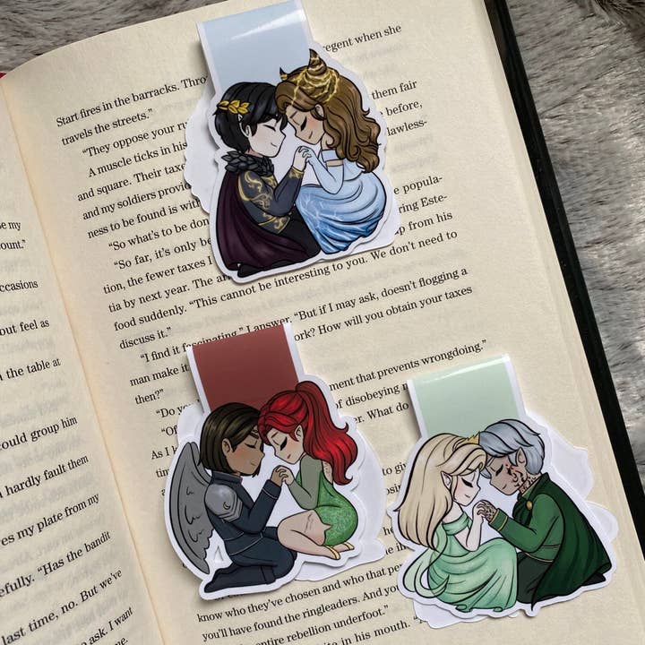 Jurdan, Rowaelin And Bryce And Hunt, Magnetic Bookmarks. for wholesale by Alsace’s Art