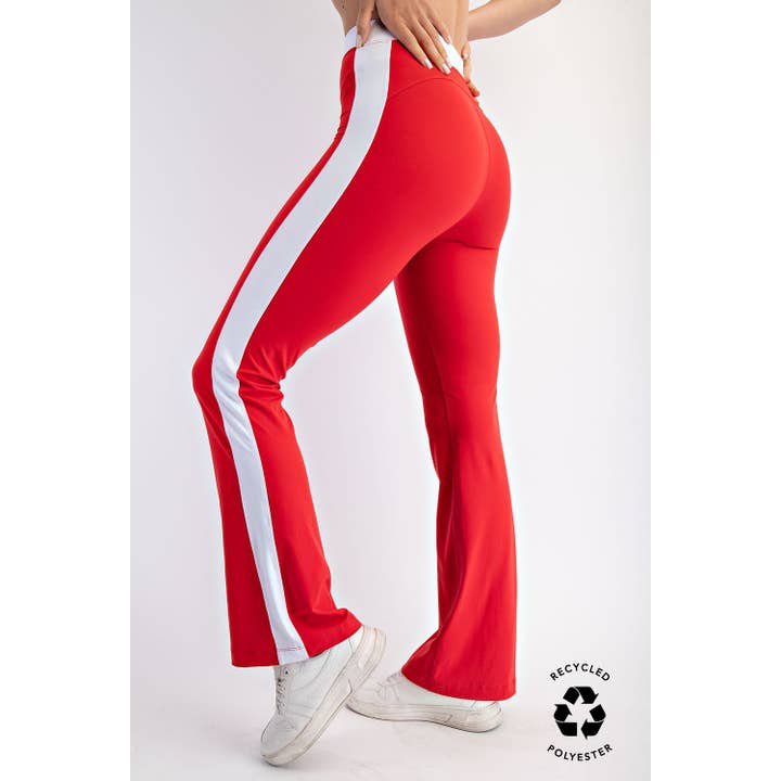 Rae Mode - Wholesale Athletic Pants - Women's - BUTTER SOFT SIDE STRIPE FLARE LEGGINGS5