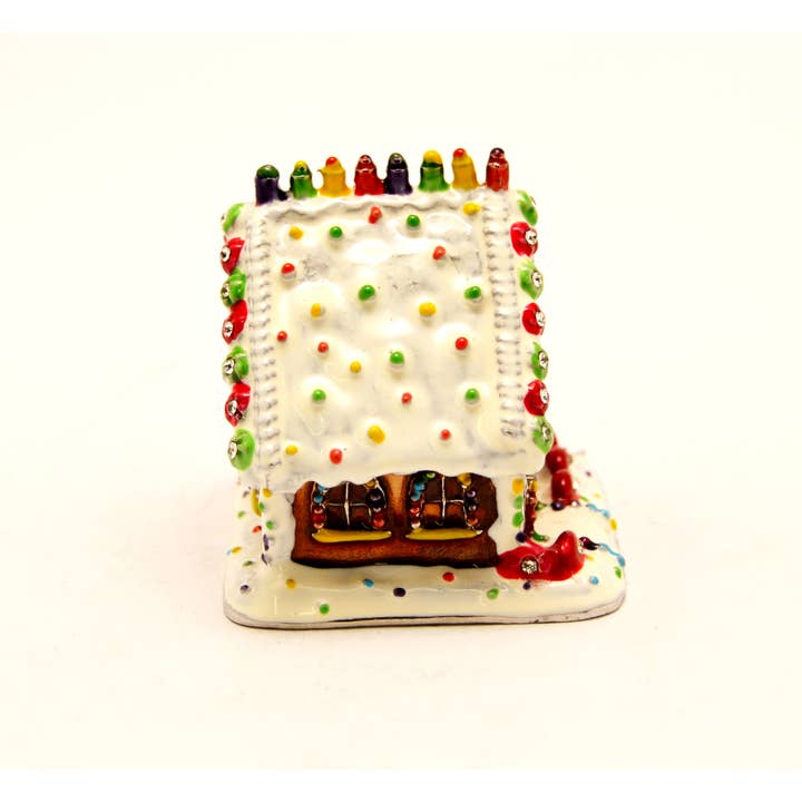Ciel Collectables - Wholesale Jewelry Box/Organizer - Ginger Bread House Trinket Box. Hand Done with Swarovski