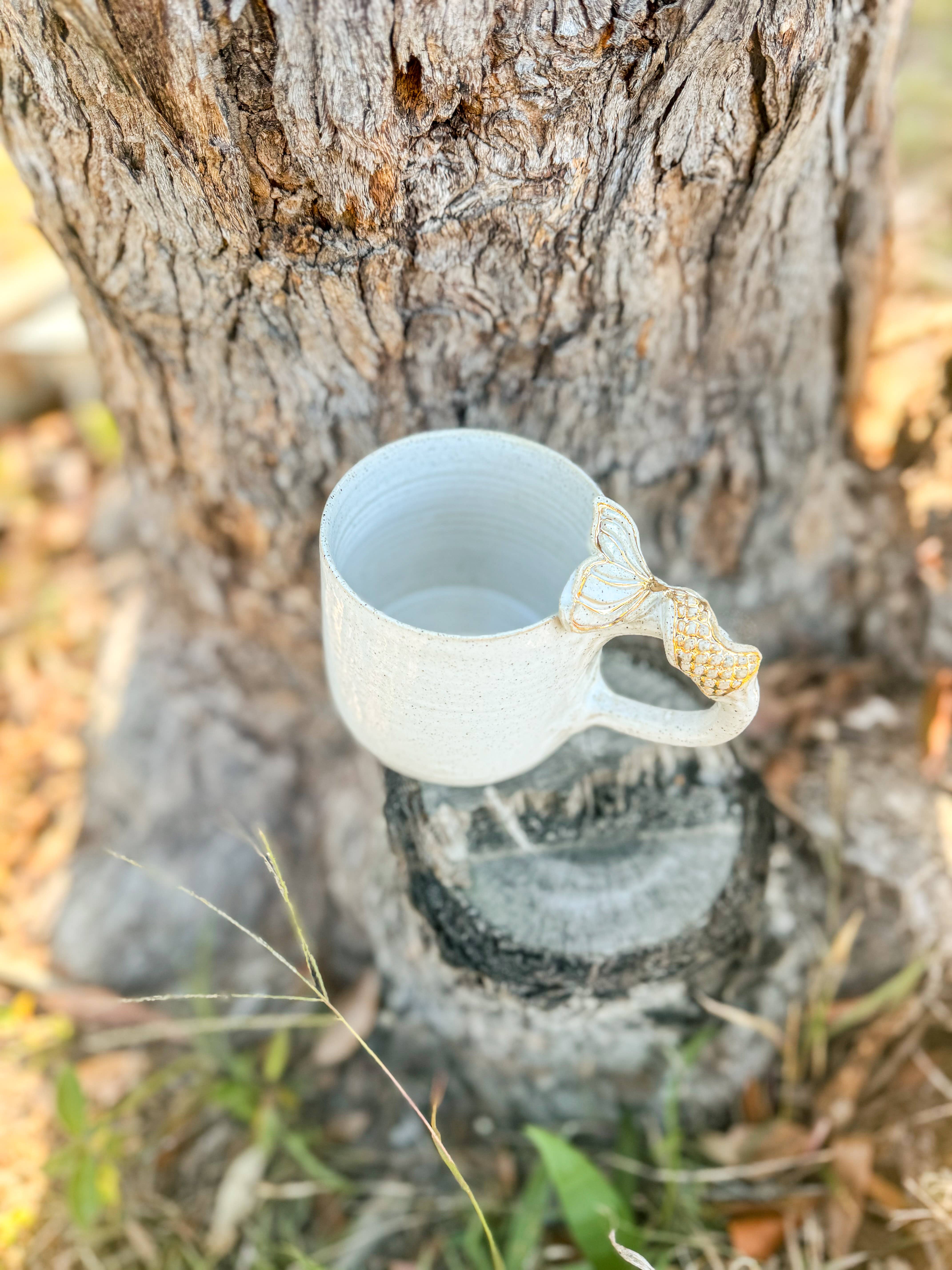 Wolf and Clay Pty Ltd - Vente Tasse à café - Queue de sirène sur poignée - Mug en céramique 4