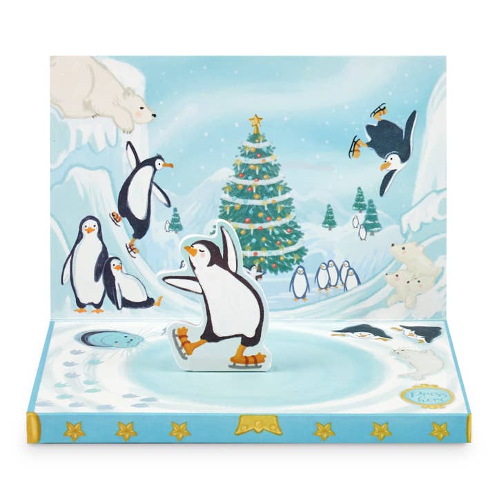 No.17 | Penguin Adventure Music Box Card for wholesale by Music Box