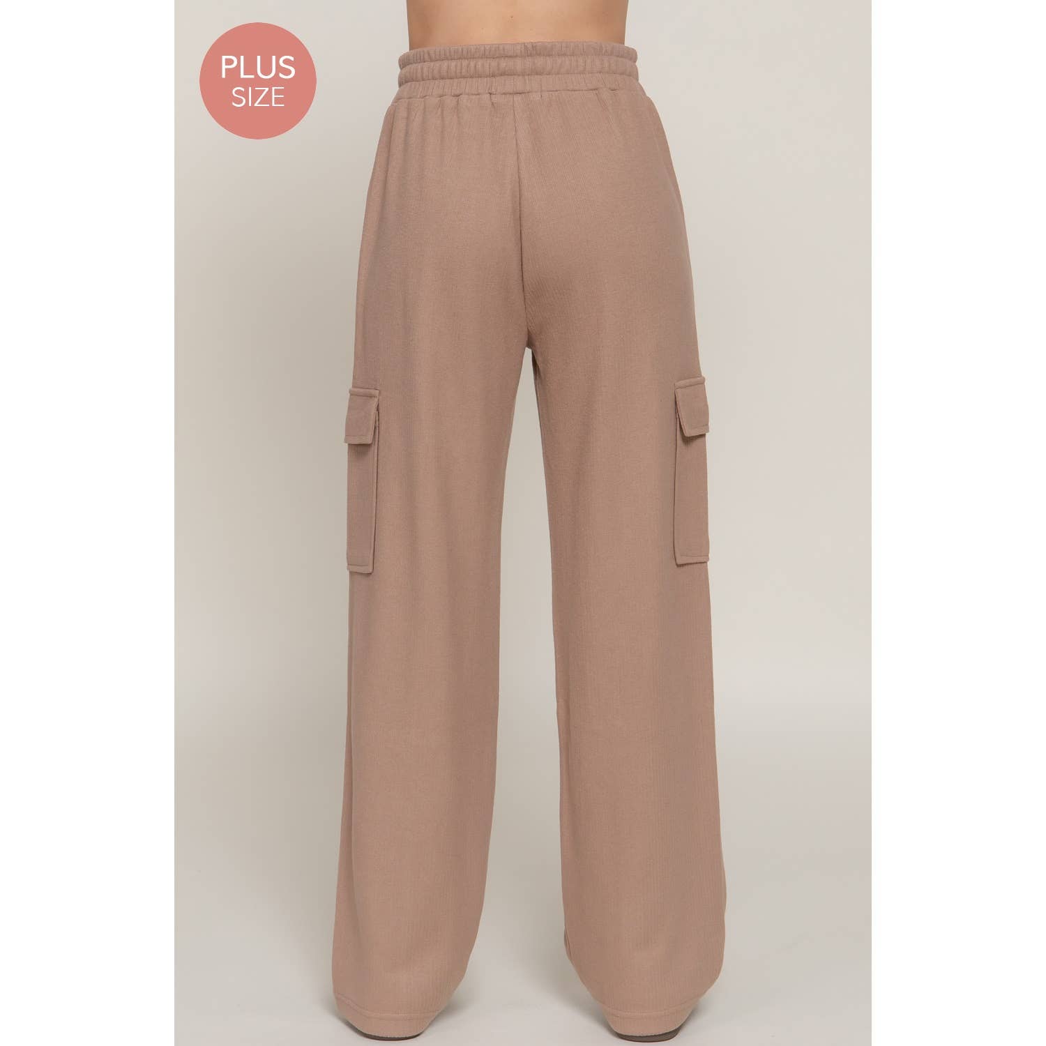 Apolline - Wholesale Pants - Women's - PLUS SIDE POCKET KNIT CORDUROY LONG PANTS3