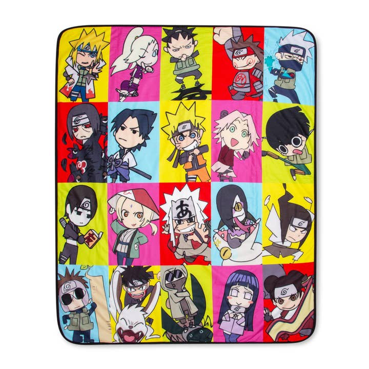 Naruto Character Collage 50x60 Inch Throw Blanket for wholesale by Toynk