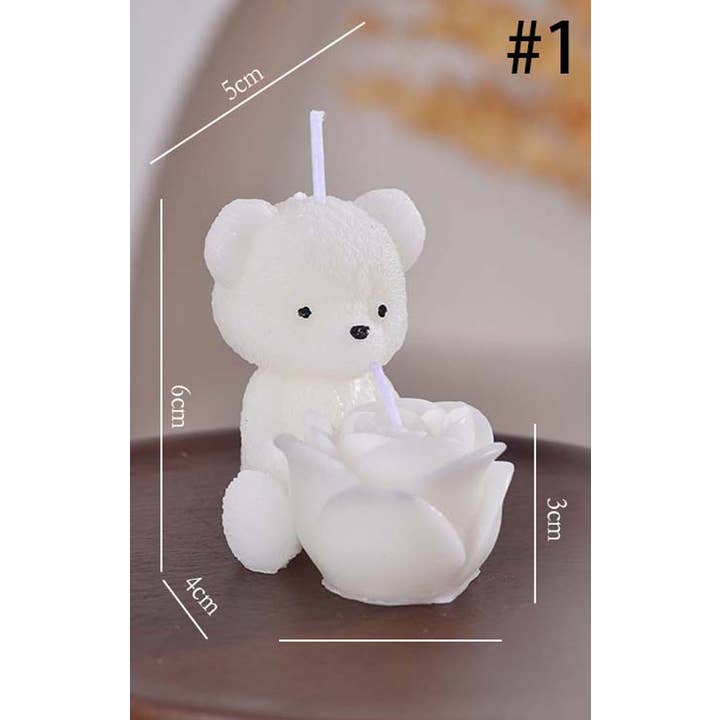 Candles Meta - Wholesale Novelty Candle - Valentine’s Day Lion, Cactus, Rose & Bear Decor Candle