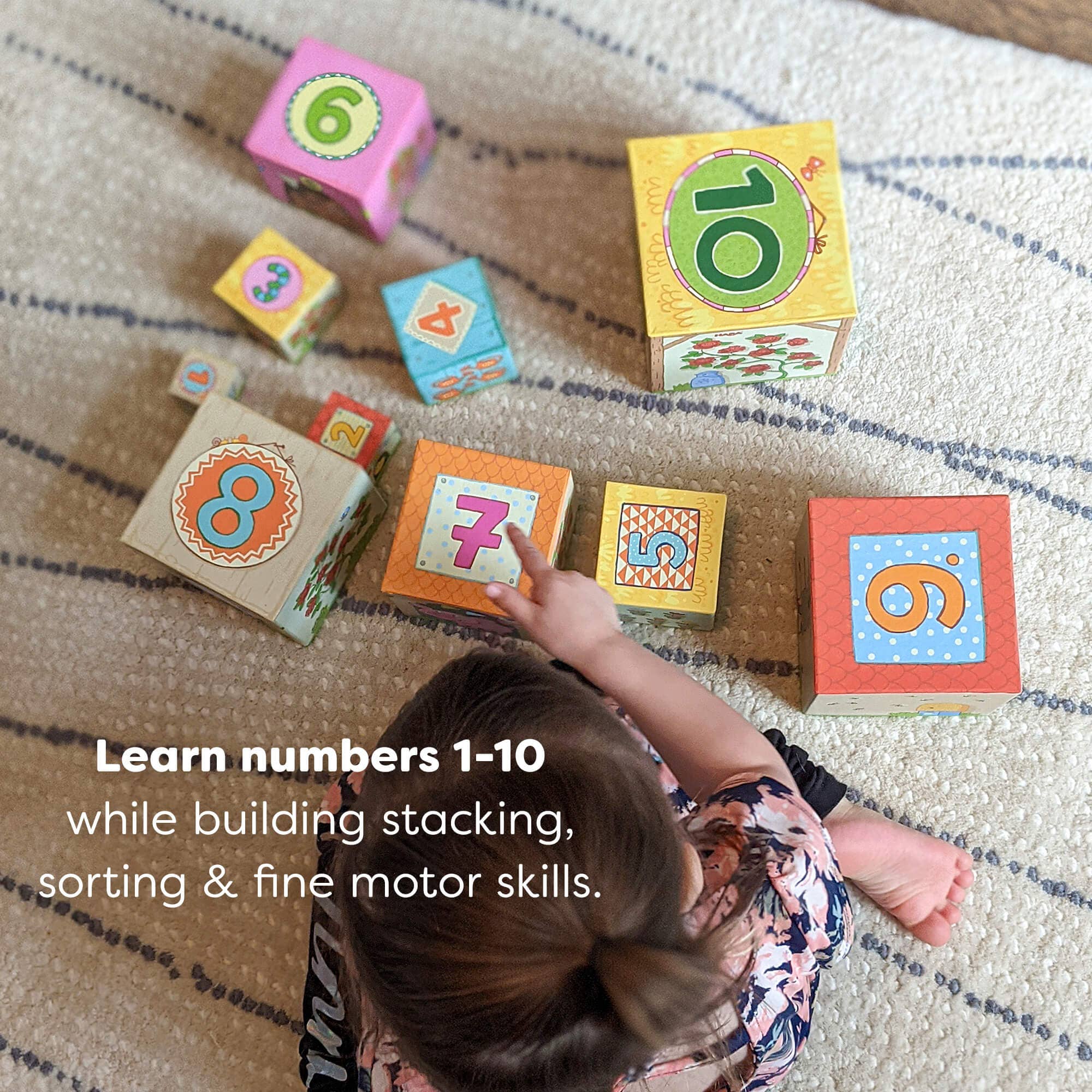 HABA USA - Wholesale Stacking Game - On the Farm Cardboard Stacking & Nesting Cubes5