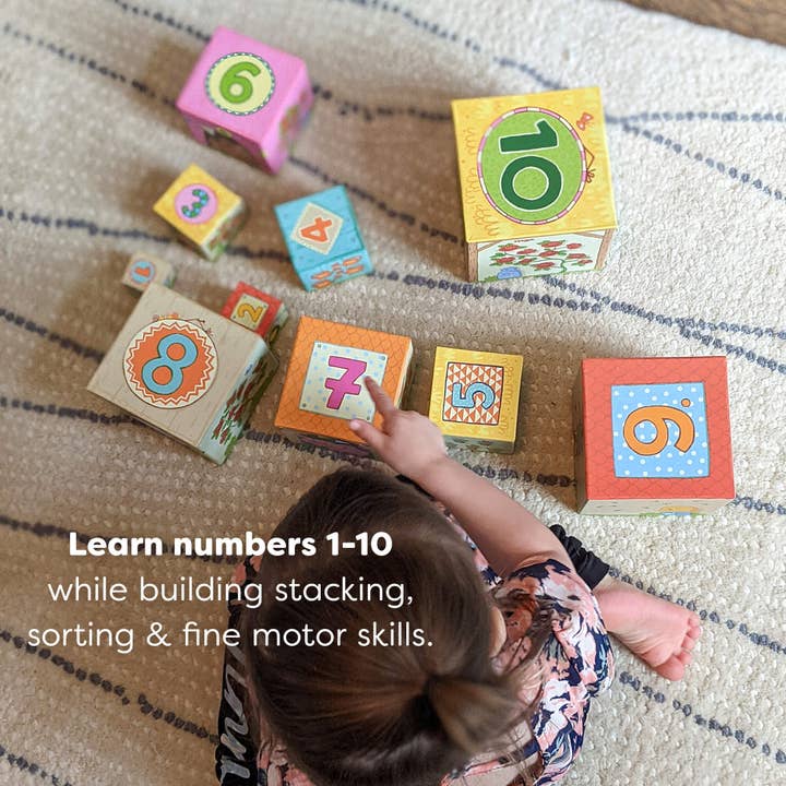 HABA USA - Wholesale Stacking Game - On the Farm Cardboard Stacking & Nesting Cubes5