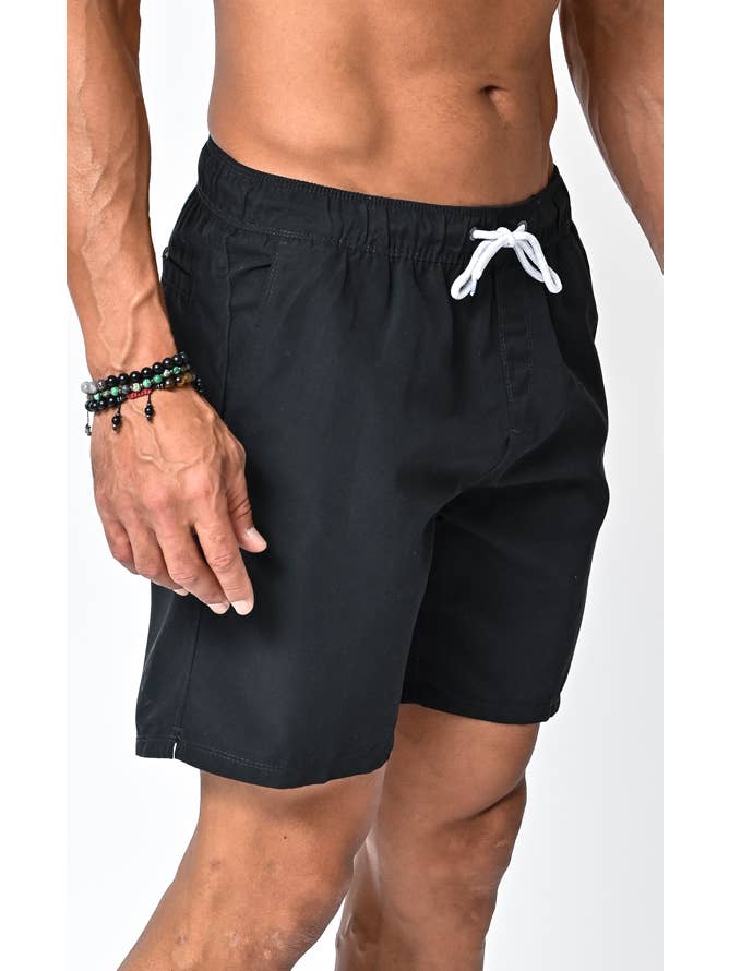Hawk's Bay - Wholesale Swim Shorts - Men's - Men's Solid Swimming Elastic BoardShorts