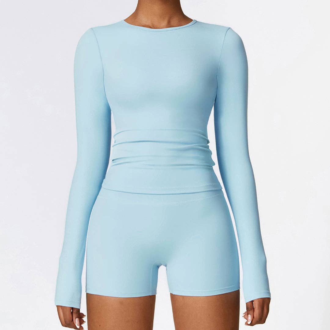 WONDERXFANS - Wholesale Athletic Top - Women's - Yoga running sports long sleeve tops2