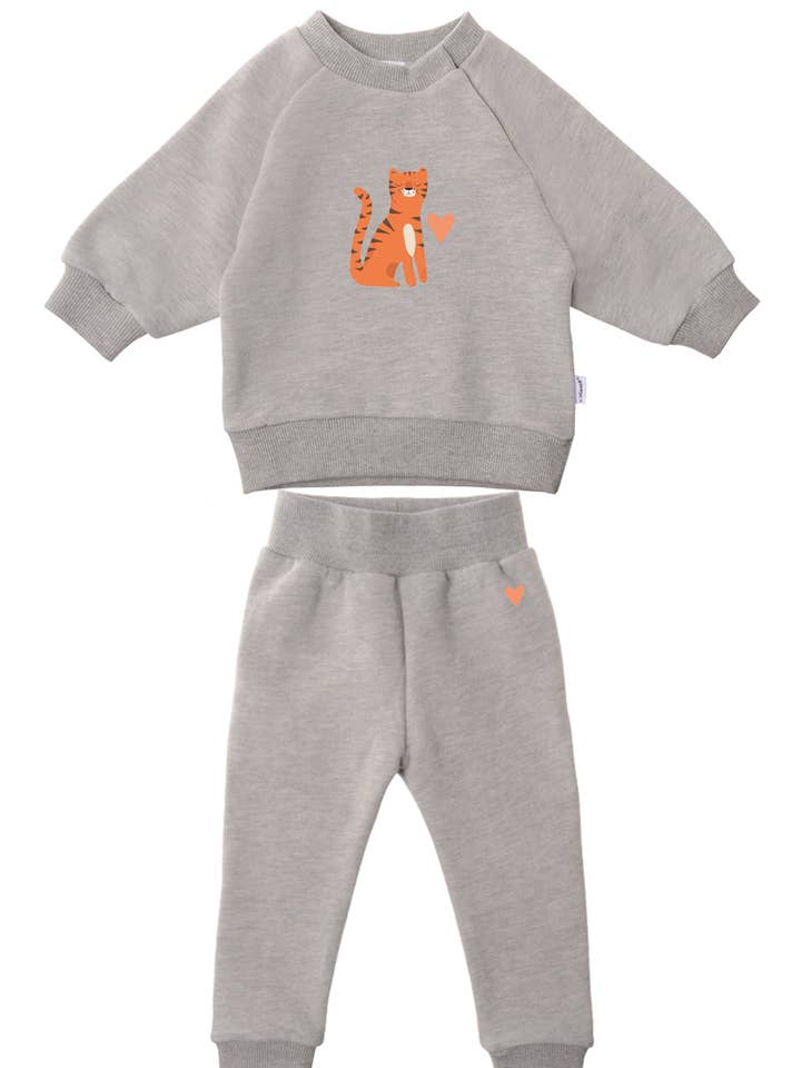 Tvådelat set med sweatshirt och joggingbyxor „Tiger“ för wholesale av Liliput
