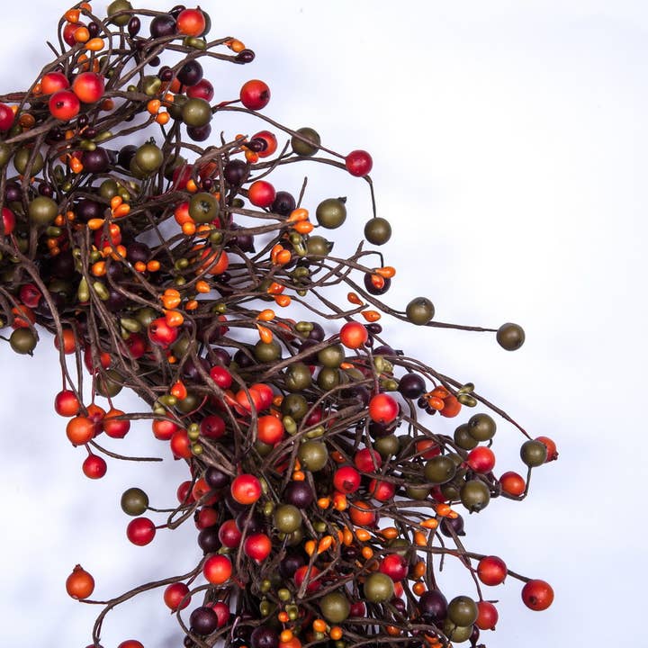 KMI International Corp. - Wholesale Wreath - Mixed Berry Wreath Set, Set Of 2, Hw, 19In Dia1