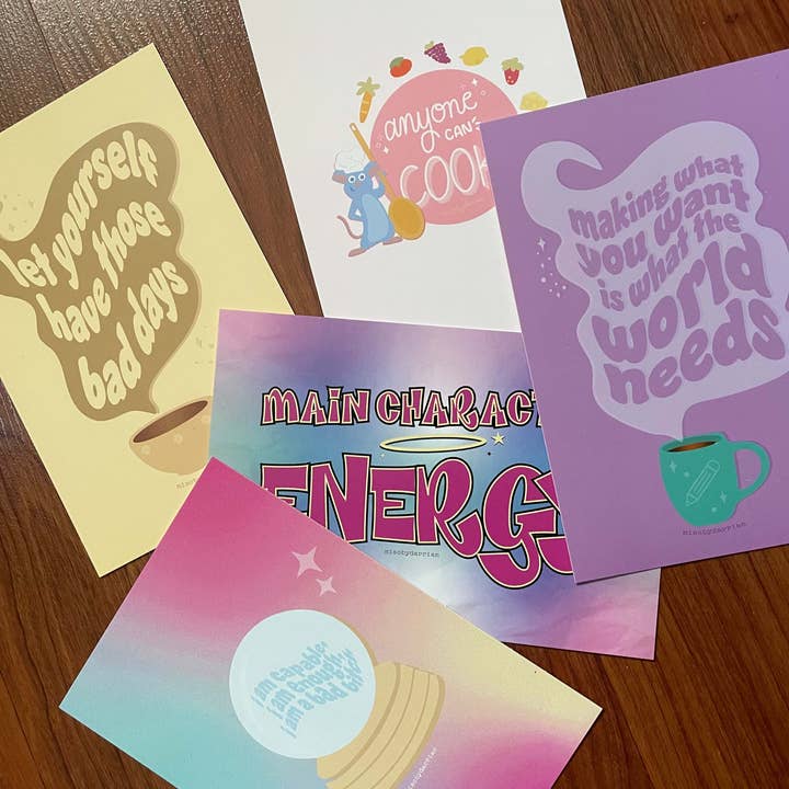 Misc. By Darrian - Wholesale Art Print - Anyone Can Cook Ratatouille Remy Little Rat Chef Matte Print3