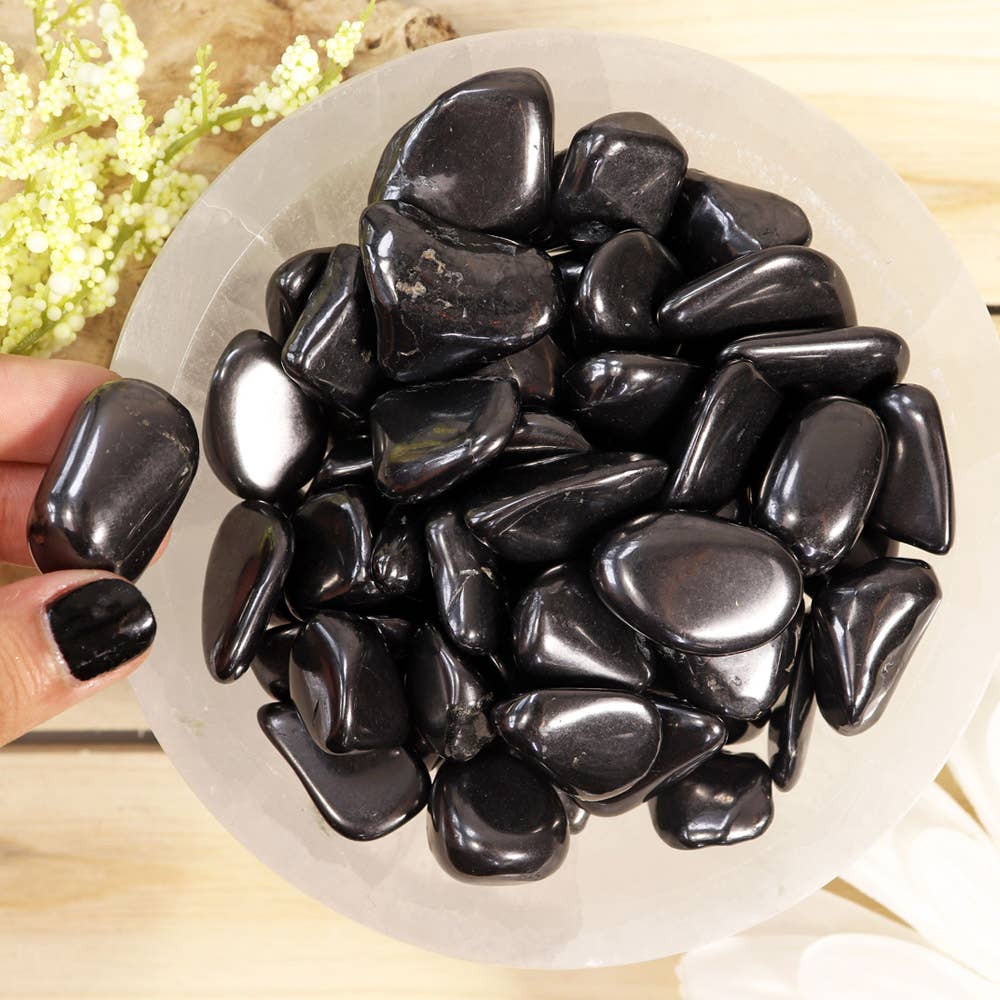 Natures Artifacts Inc - Wholesale Spiritual Stone/Crystal - 1 lb Shungite Tumbled Stones1