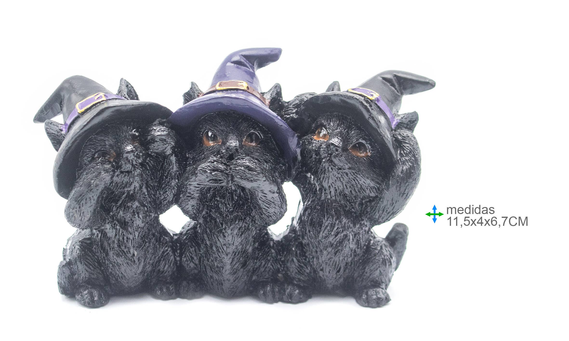 Esoterica Arte - Wholesale Decorative Figurine - Wicca Cats Resin 11.5 x 4 x 6.7 cm0