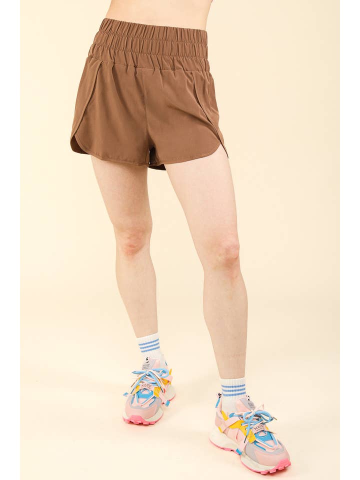 VERY J - Vendita all'ingrosso Pantaloncini sportivi - Donna - NP70025-Pantaloncini sportivi in vita elasticizzata4