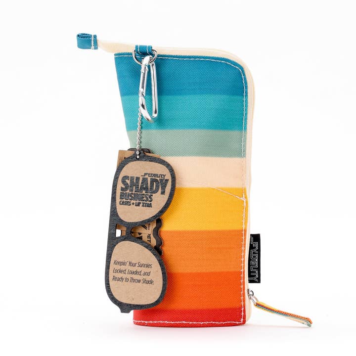 Fydelity - Wholesale Eyewear Cases & Holders - Unisex - Sunglasses Case Recycled Makeup Pencil Travel Pouch Stripe0