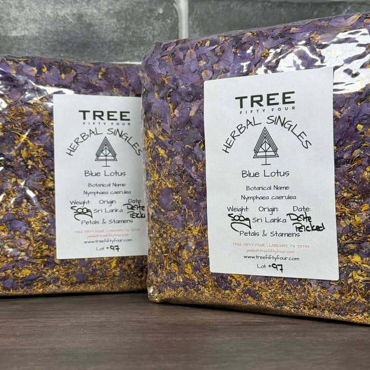 Tree Fifty Four - Venta al por mayor Tés a granel - Pétalos y Estambres de Loto Azul | 56 g - 1 kg | Hierbas a Granel1
