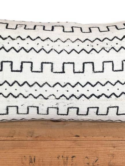 Ziggy Mud Cloth Pillow for wholesale by One Fine Nest