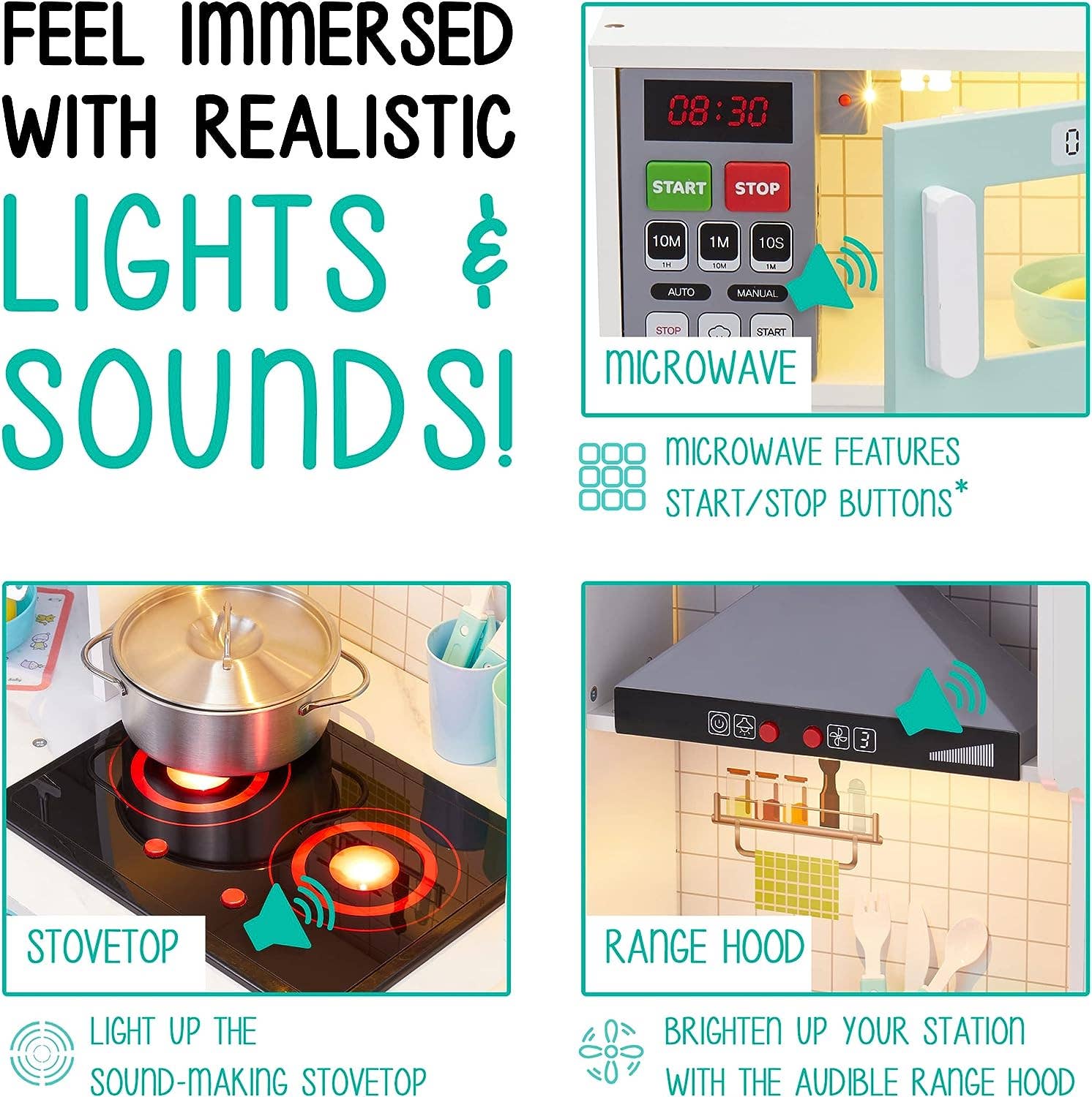 Jumbl – Großhandel Spielzeugset – Kinder – Küchenset für Kinder, interaktives Küchenspielset aus Holz3