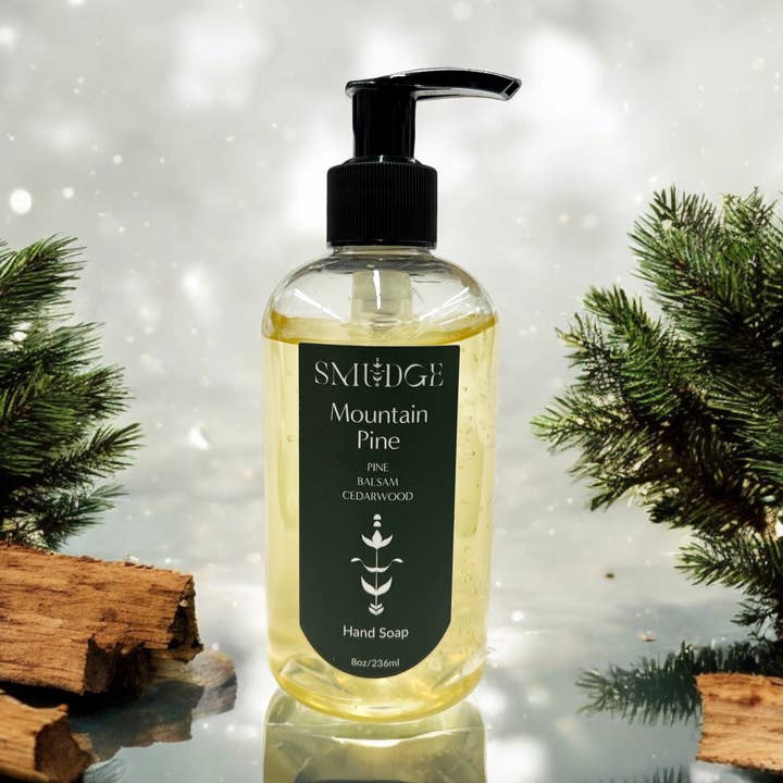 Mountain Pine Liquid Hand Soap 8oz for wholesale by Smudge