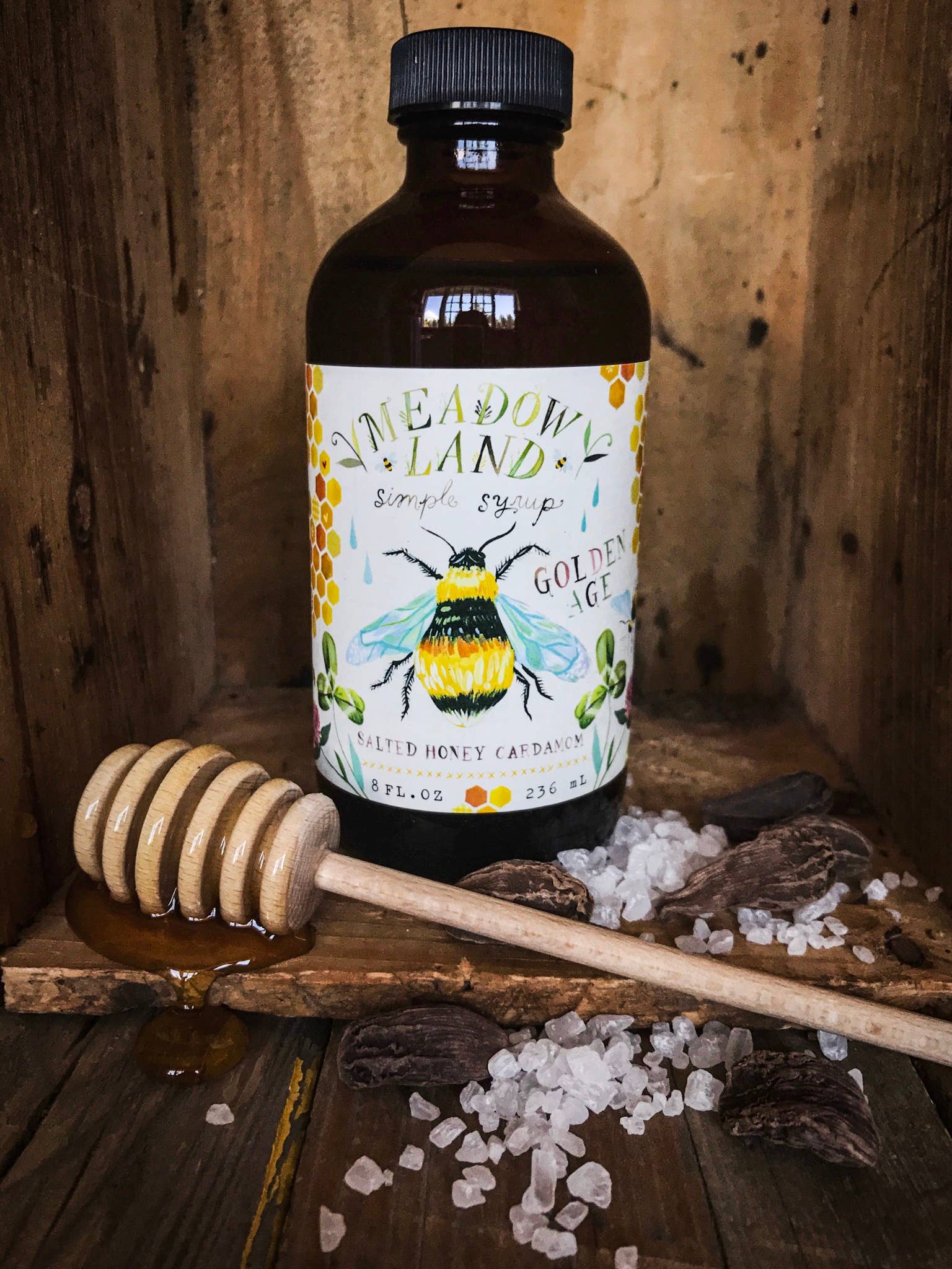 Meadowland Syrup - Wholesale Cocktail Mix/Syrup - Golden Age Simple Syrup (Backbar)1