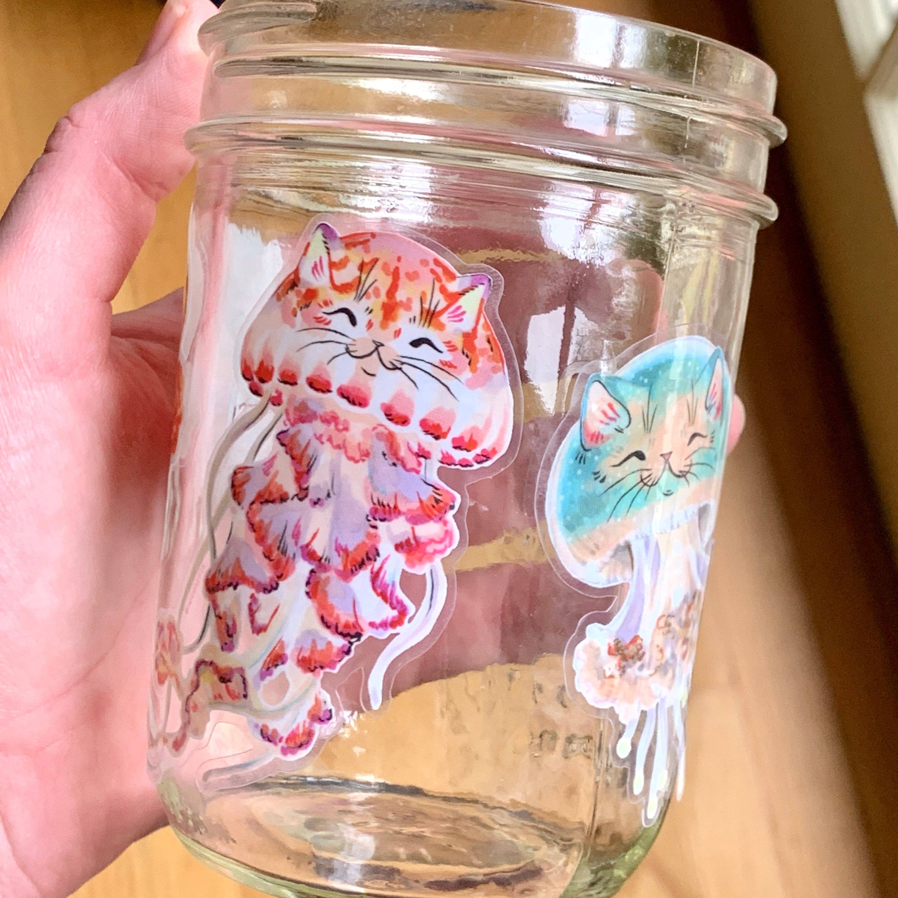 Paper Puffin - Wholesale Sticker - Jelly Kitty Pink Sticker 1