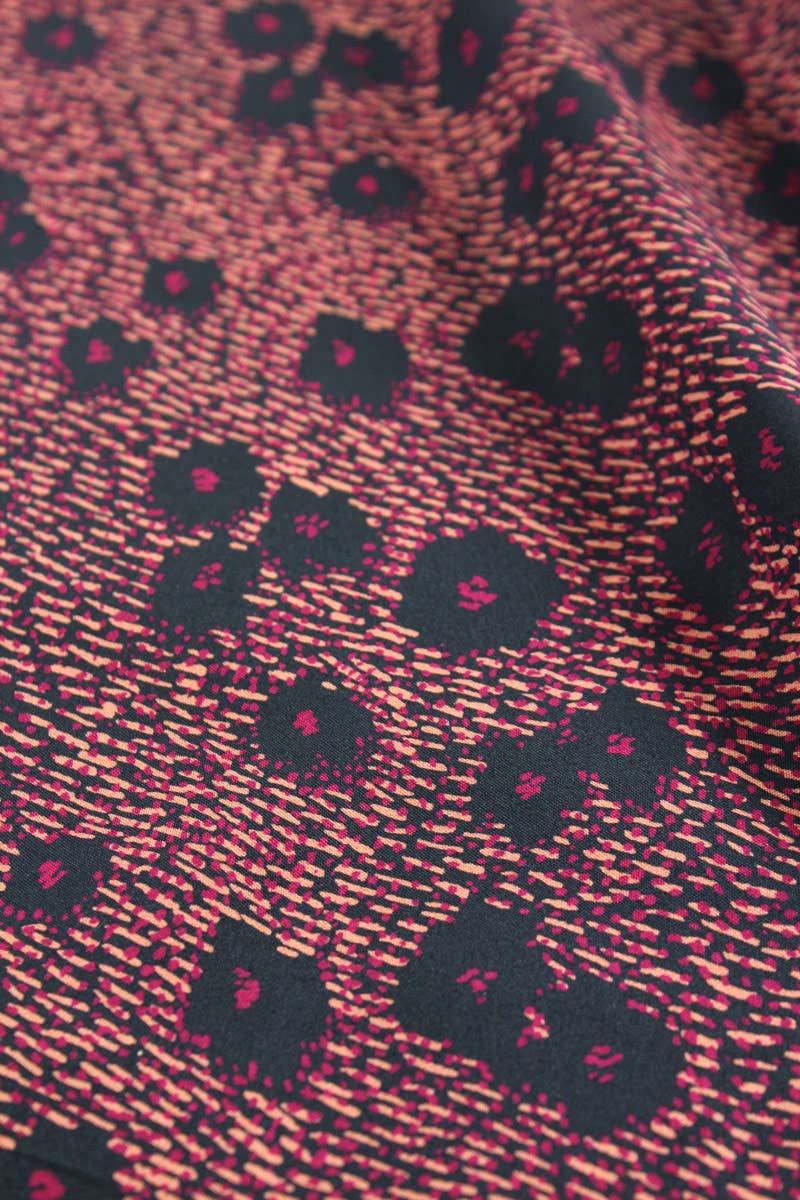 Eglantine et Zoé – Engroshandel Stofbolt – Blue Punti stof i viscose poplin10