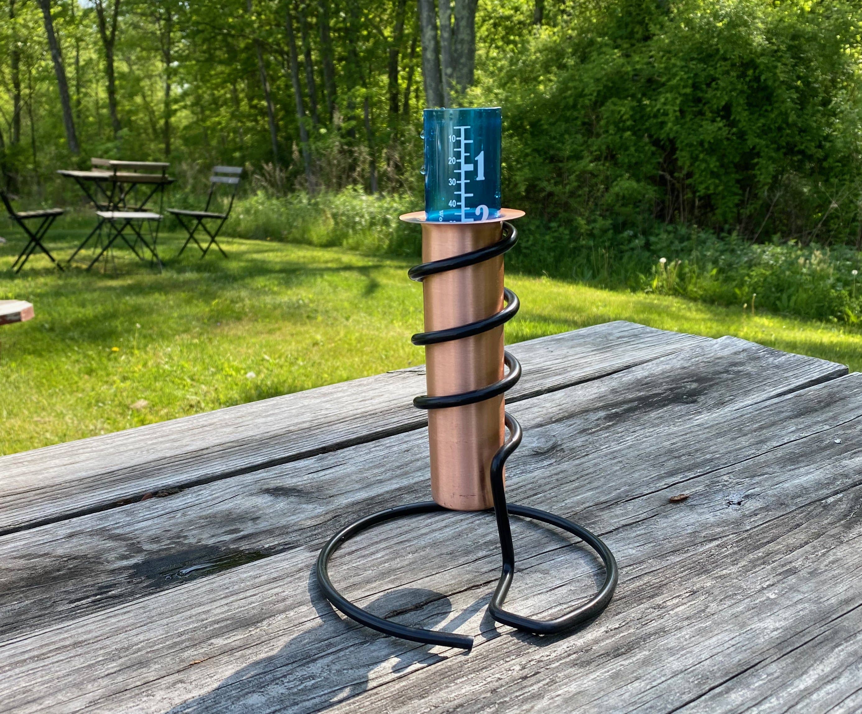 World's Coolest Rain Gauge Co. - Wholesale Outdoor Ornament/Decor - Tabletop Copper Rain Gauge. Winter Safe InAll Climates.3