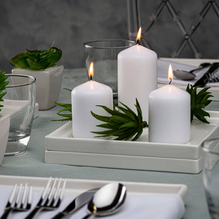 BOLSIUS - Wholesale Pillar Candle - 2.25 X 3" Bulk Pillar Candles Unscented Decor Pillar - White